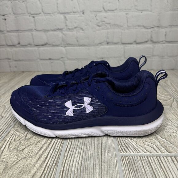 Under Armour Charged Assert 10 Running Shoes Womens 7.5 Blue 3026179-501 New - Picture 4 of 8
